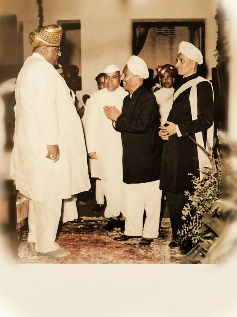 With the Maharaja