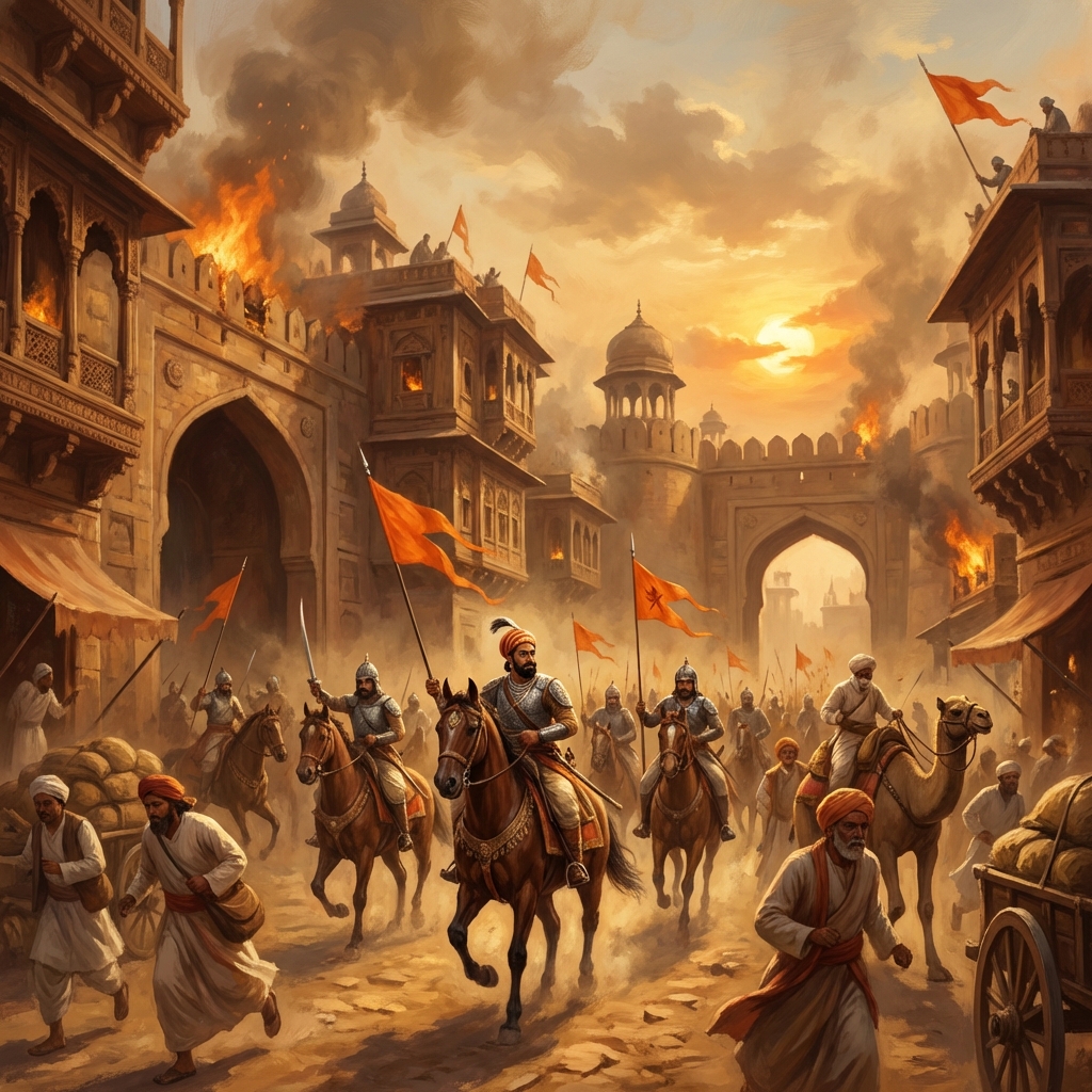 The Second Sack of Surat and the Mughal Wars